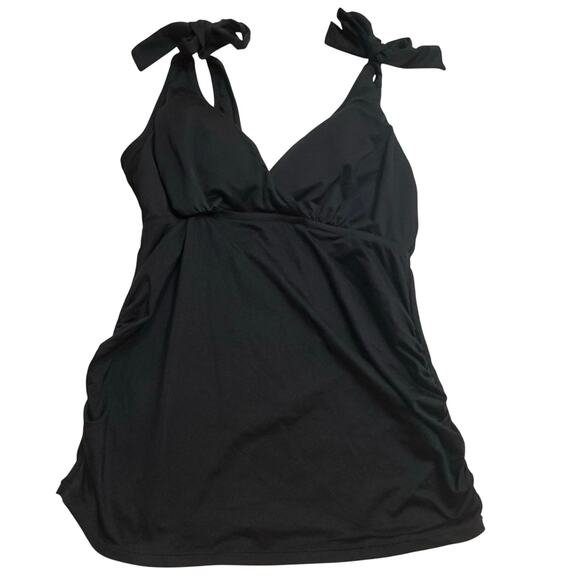 A Pea in the Pod Black Maternity Tankini Top sz S - Picture 1 of 5